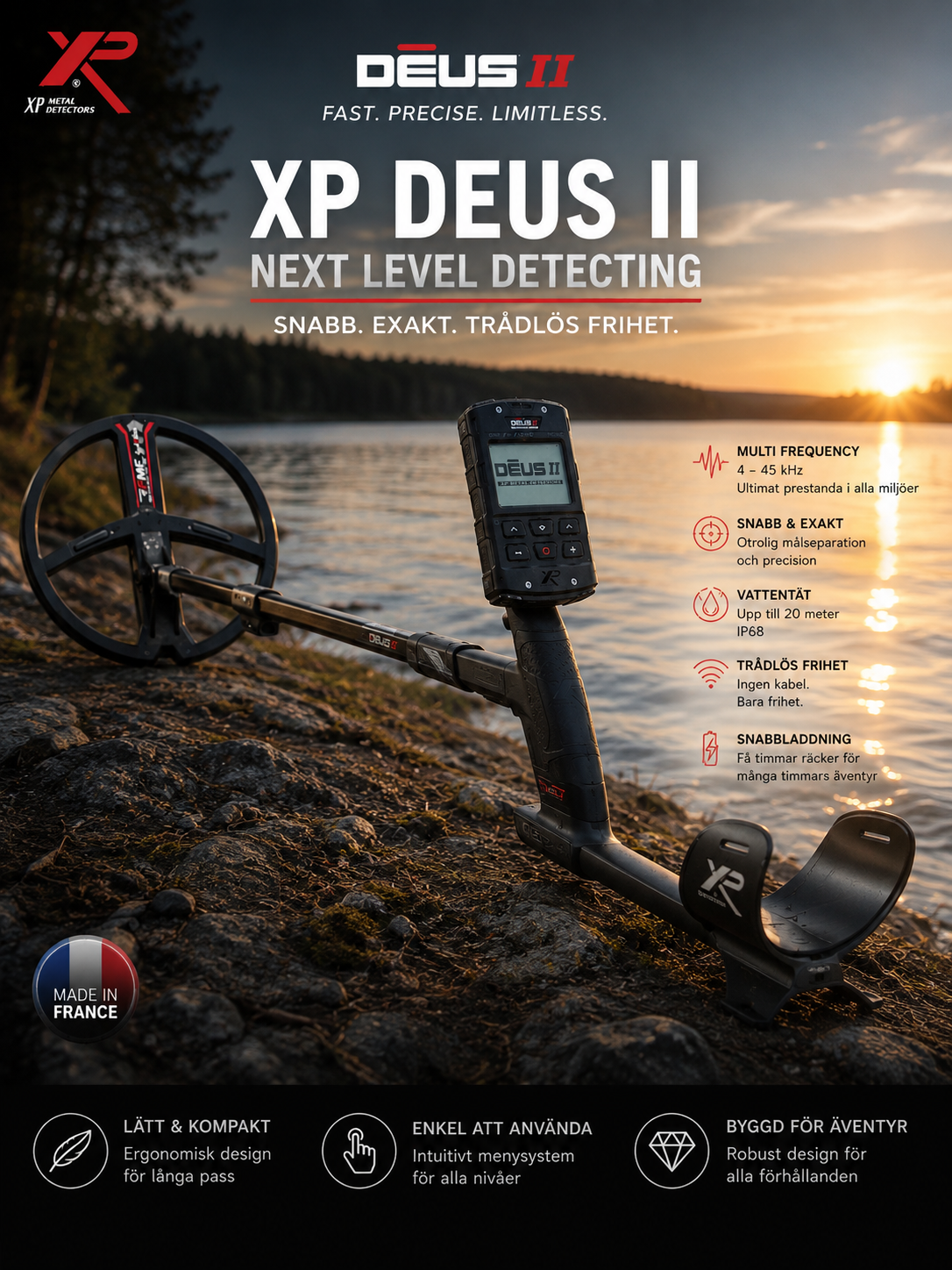 XP Deus II Fast Multi Frequency 9" spole